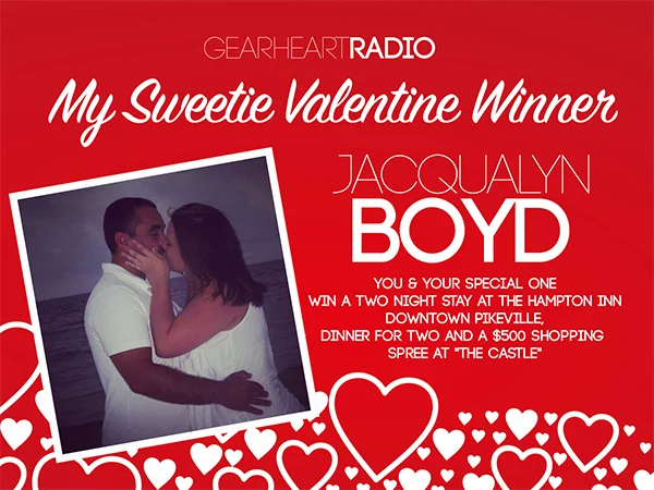 Congrats to "My Sweetie" Valentine Contest