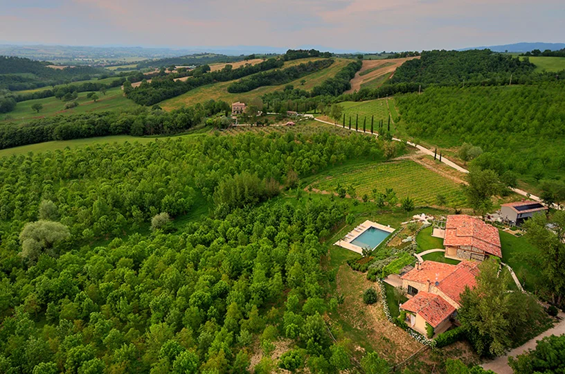 Retreat Site: La Segreta, set on a 70-acre nature preserve in the heart of Umbria, Italy.