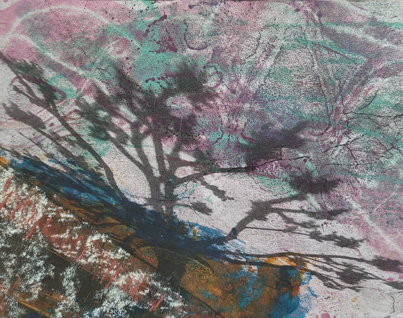   The Tree I Planted II , mixed media print, 8 x 10 in. 