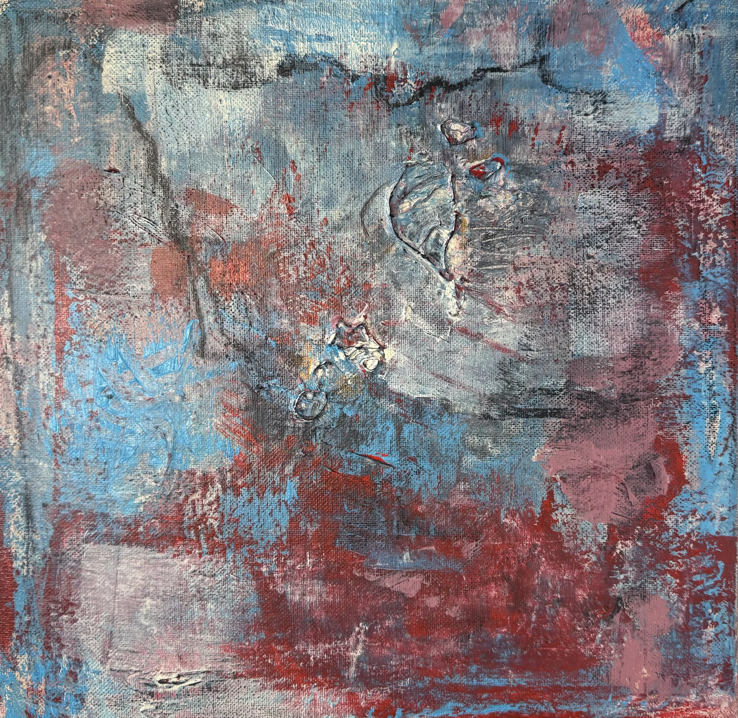   Wind , acrylic on canvas, 12 × 12 in. 