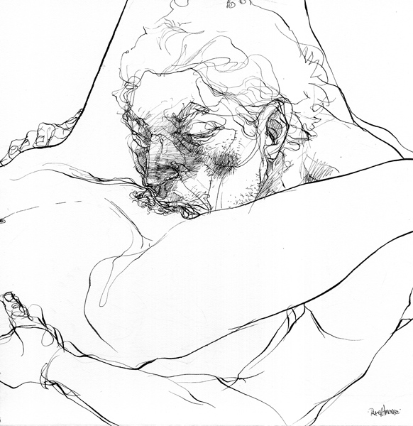 S/T, tinta china sobre papel, 19x19 cm, 2007