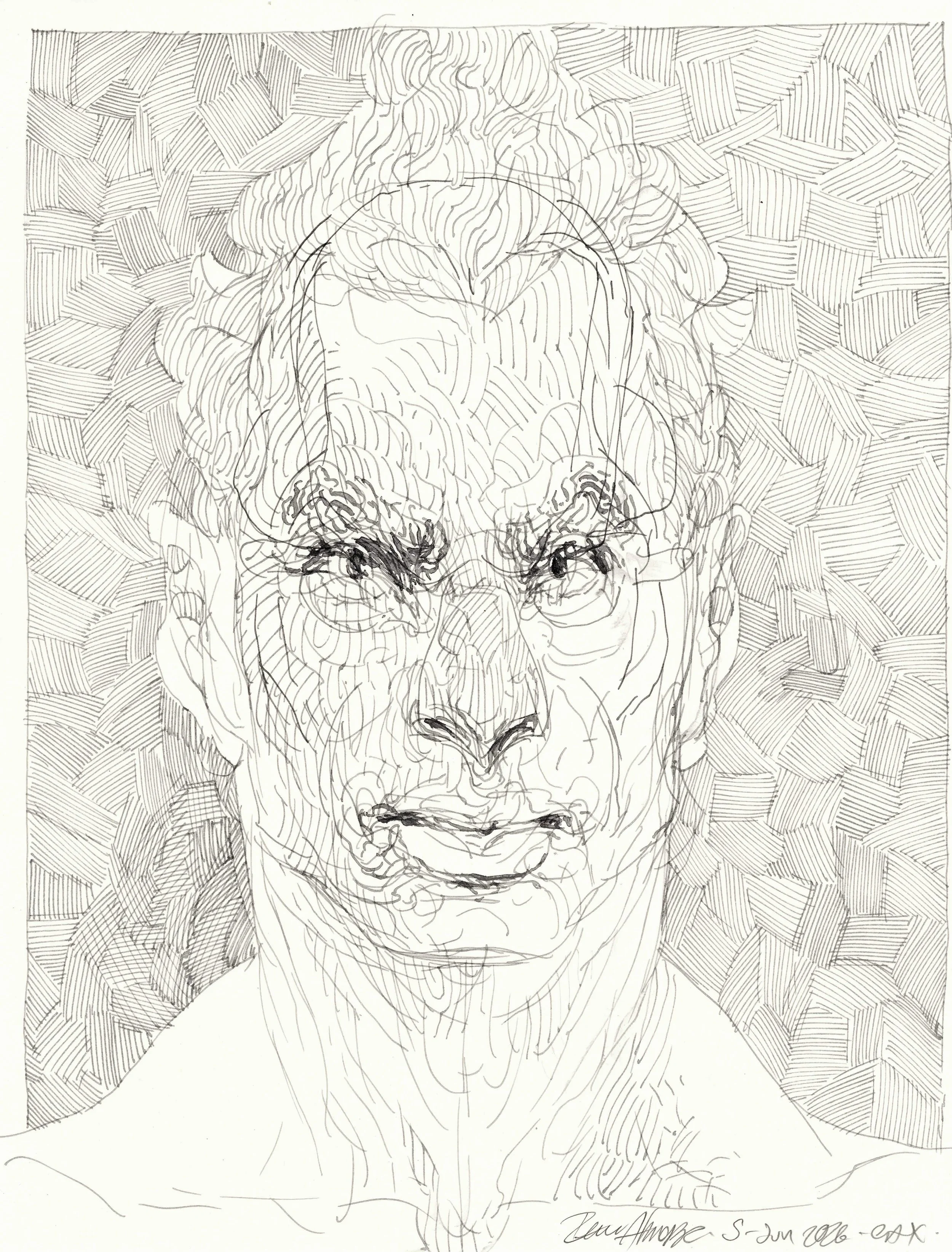 DIBUJO ORIGINAL, S/T. Tinta china sobre papel archivable, 28x21 cm, 2026