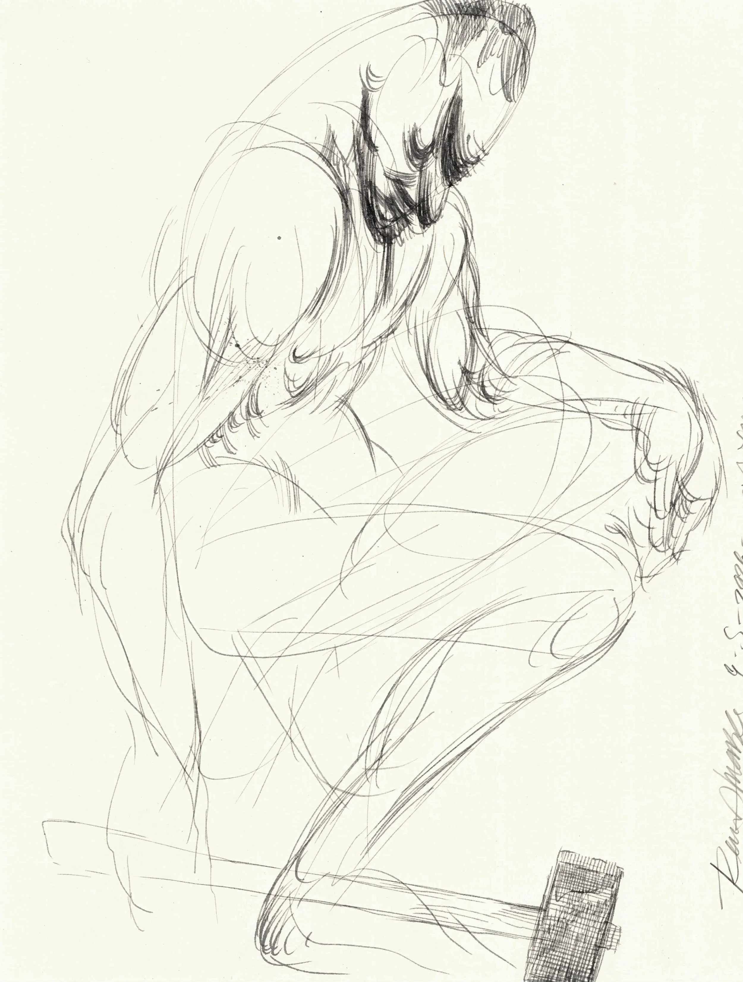 S/T. Tinta china sobre papel archivable, 28x21 cm, 2026