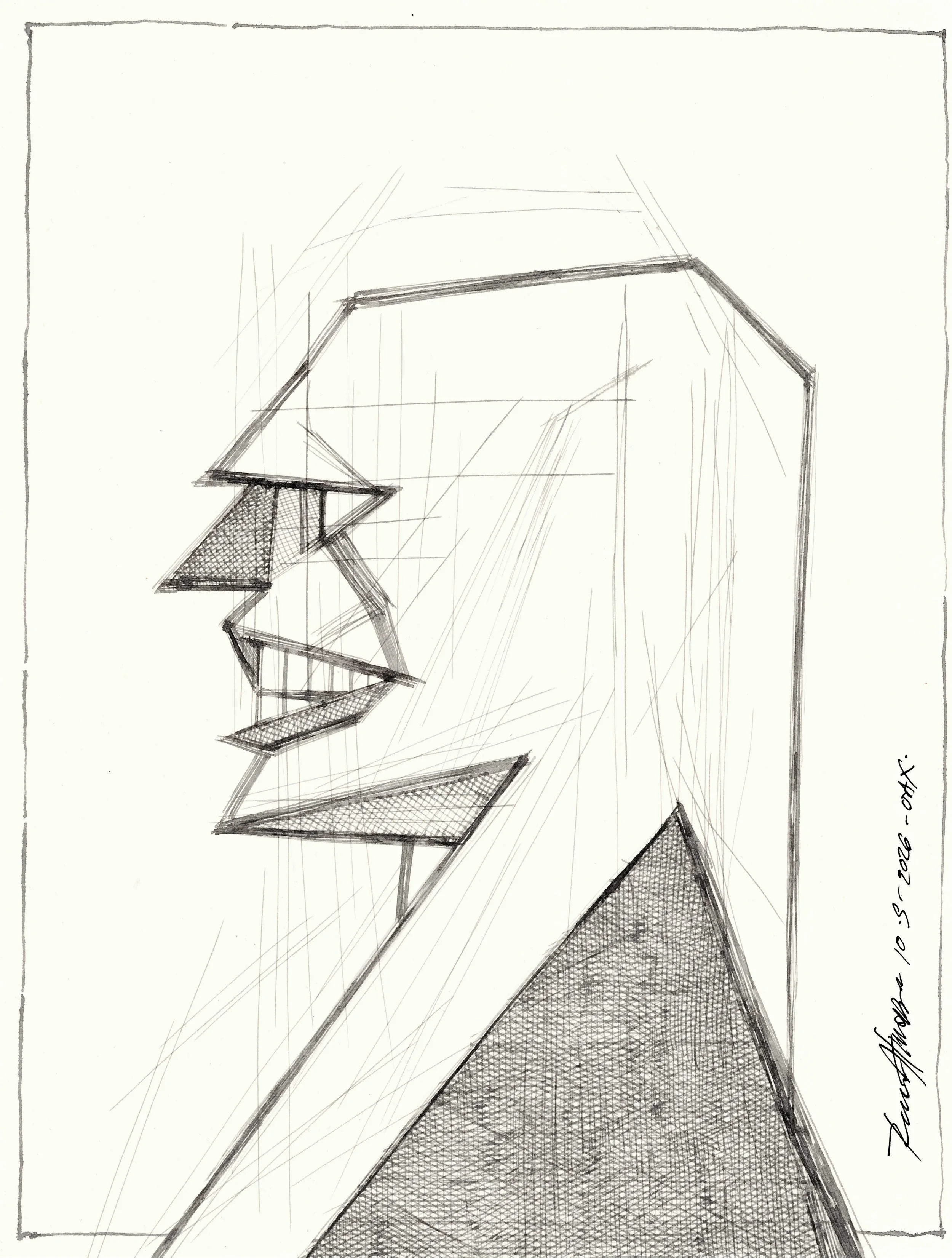 DIBUJO ORIGINAL, S/T. Tinta china sobre papel archivable, 28x21 cm, 2026