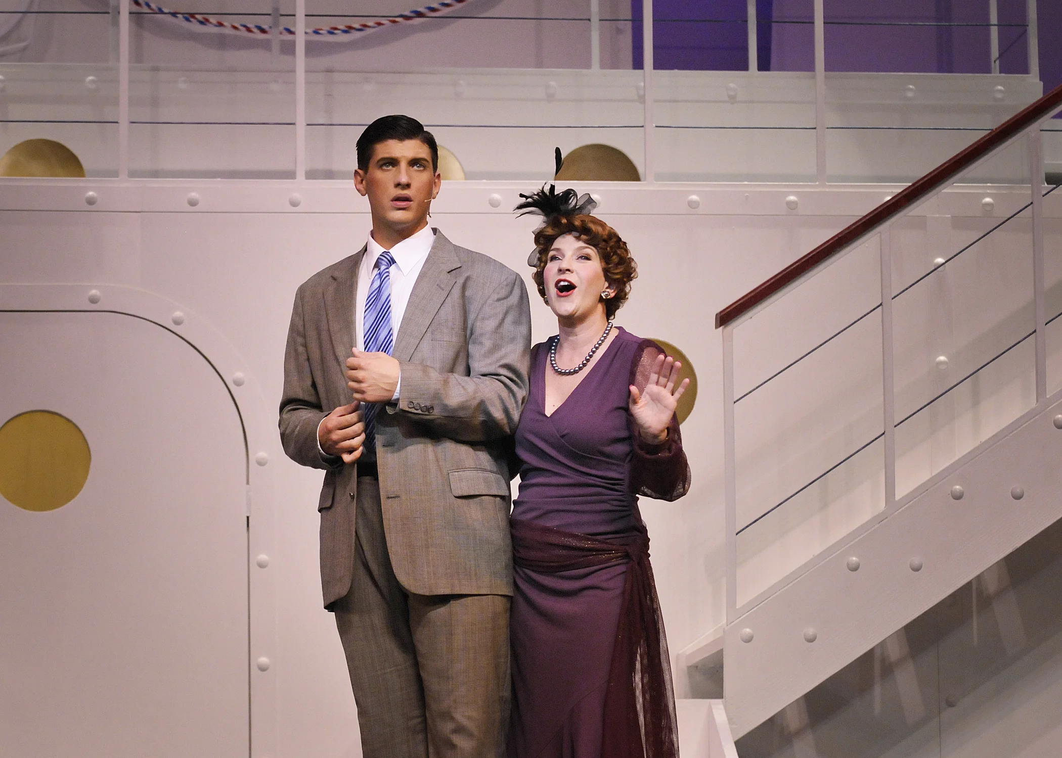 Billy Crocker and Reno Sweeney boarding the SS American.