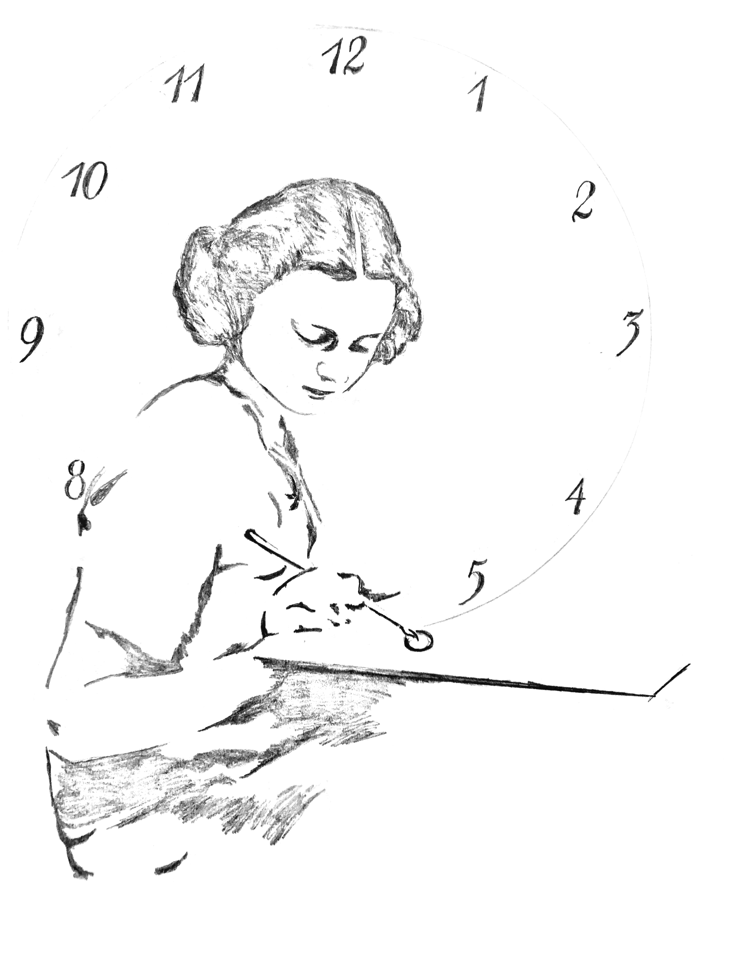  One of my sketches the pre-show and intermission projection was based on. 