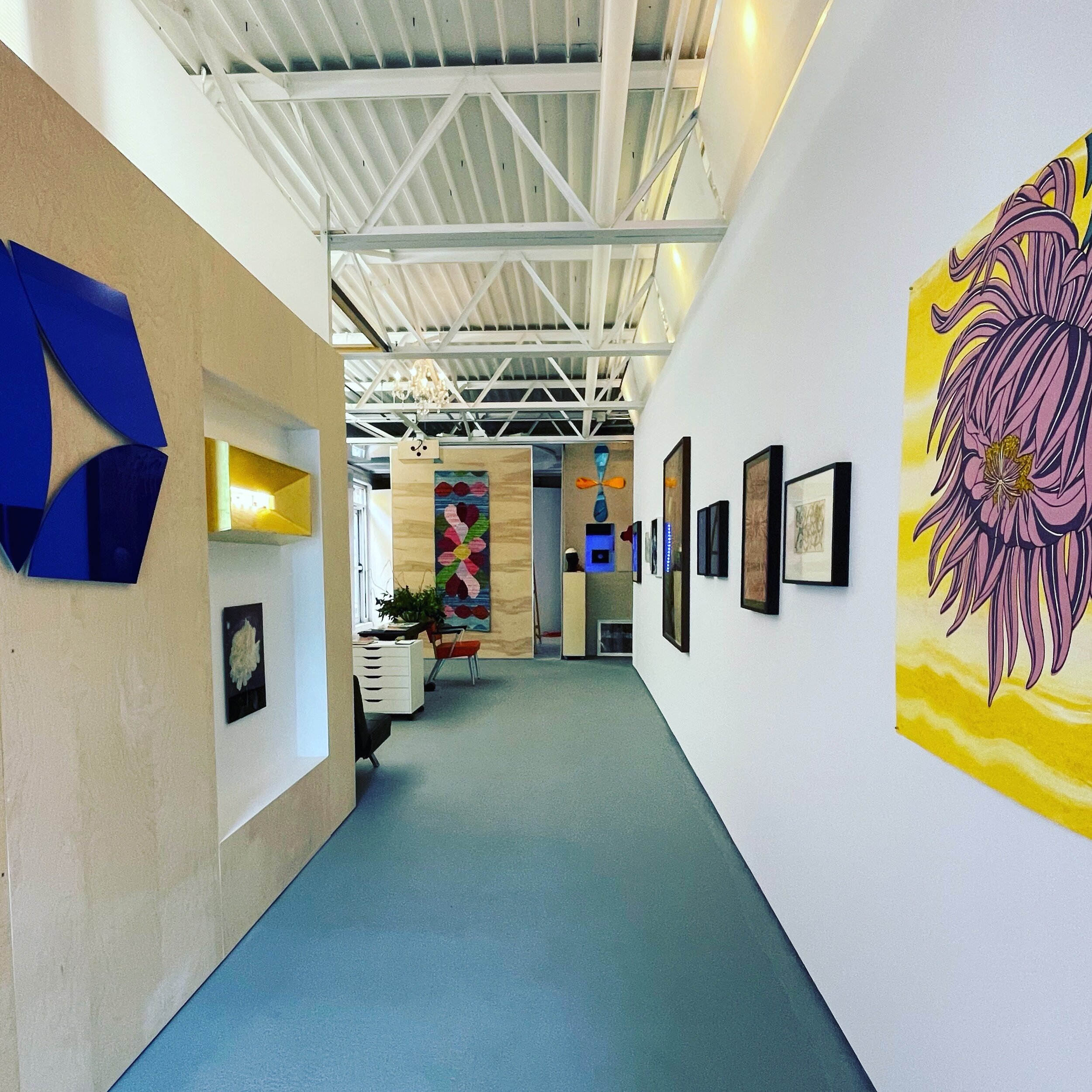 The gallery during Efflorescence exhibition