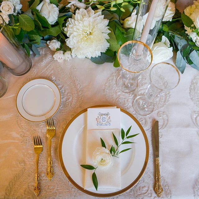 #ClassicBride - this is so &ldquo;Me&rdquo;! I adore the fine details and thoughtful monograms...I could shoot with @atelierashleyflowers and @urban_soiree at @newport_mansionsweddings all day. Everyday.