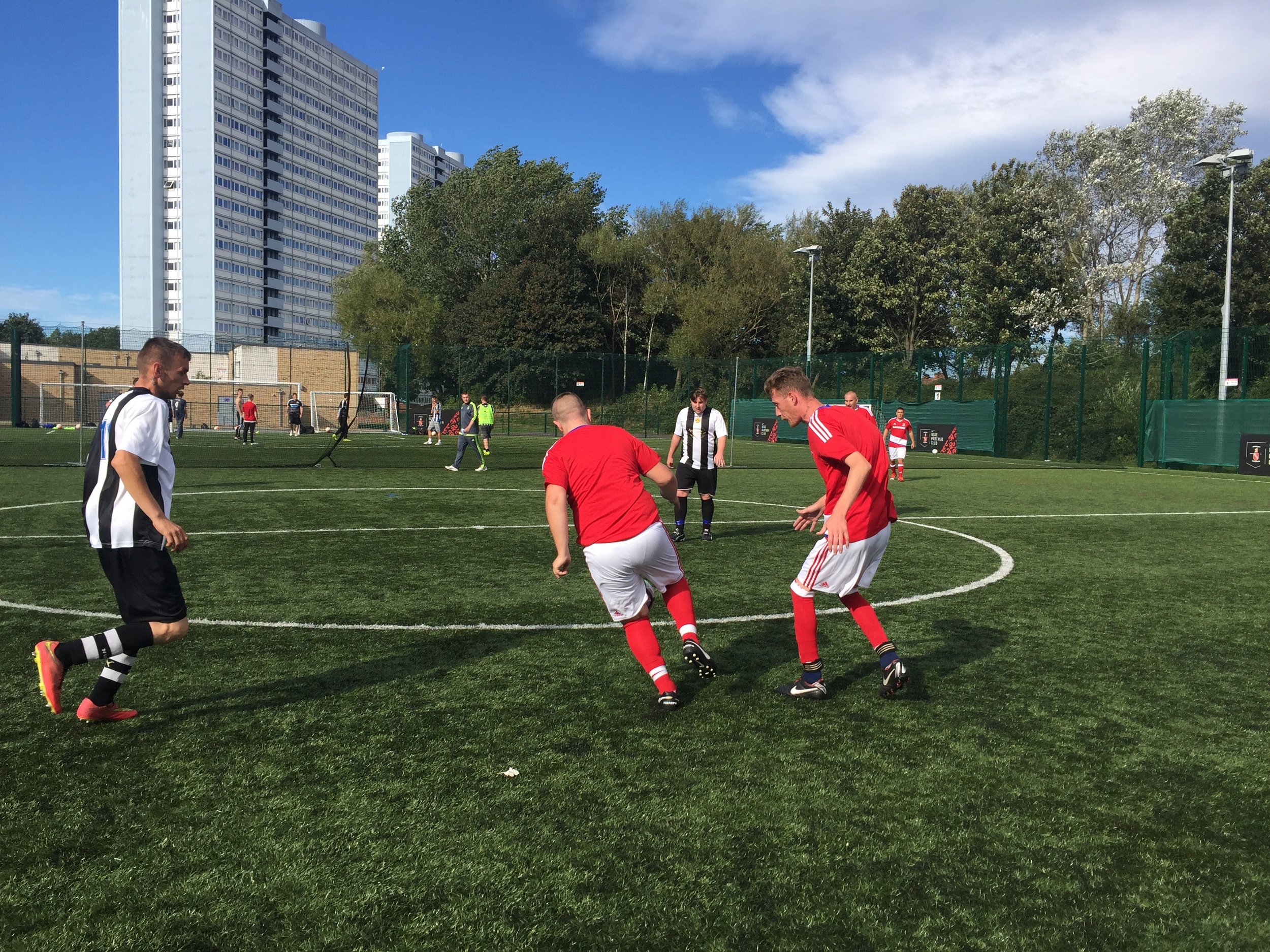 Playing with an invisible football isn't as hard as you might think!