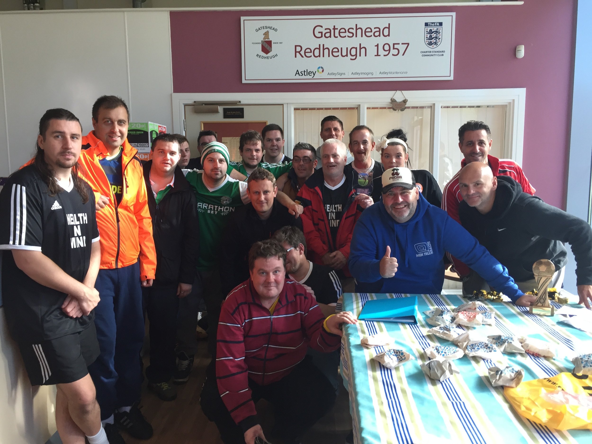 Joint winners of the Fair Play Trophy come together. The punch-up afterwards was crazy ;-)