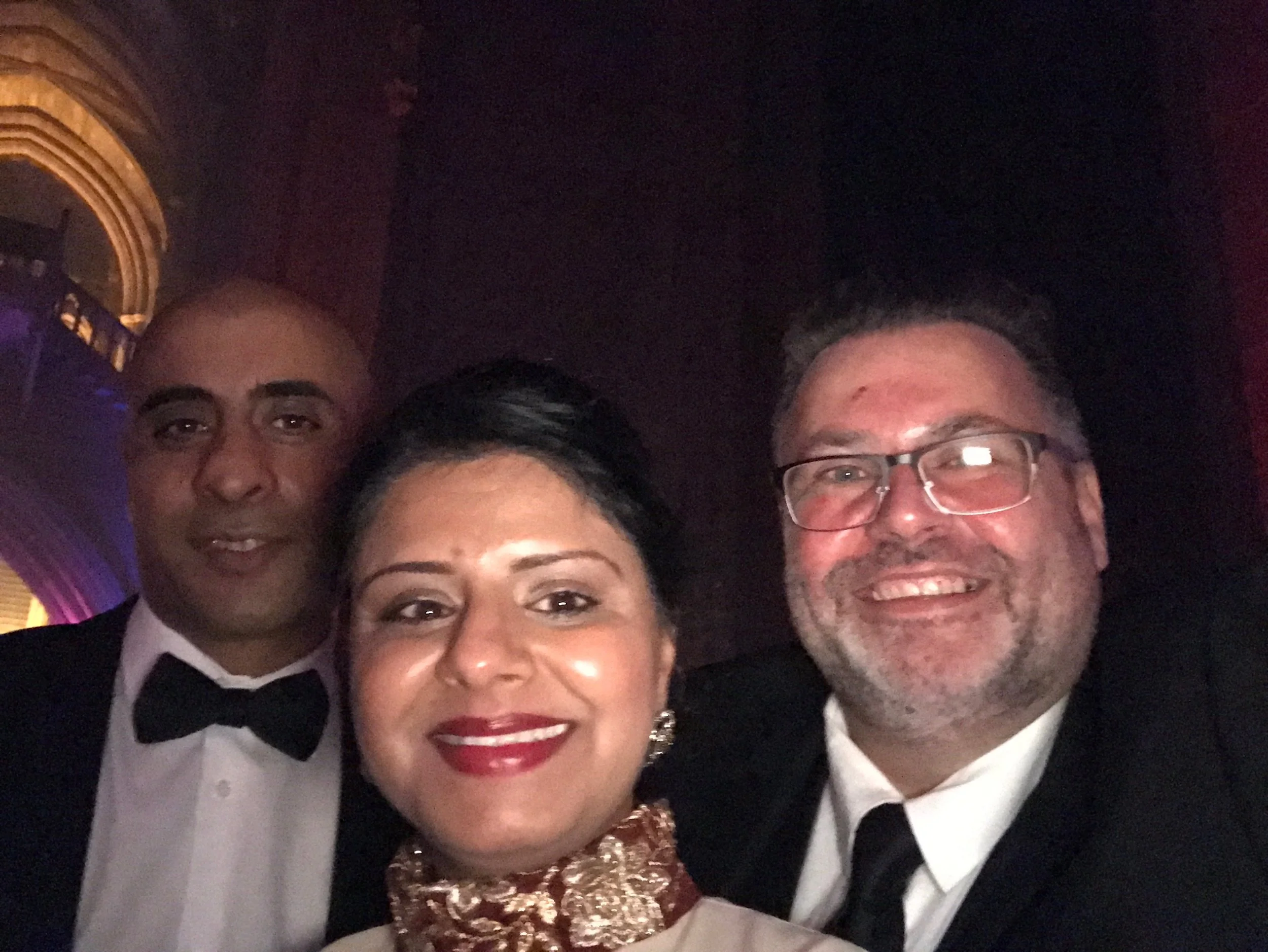 Fellow shortlisters Abid Khan and Henna Rai; Gary and Henna connected on Twitter via the #NDA17 hashtag and hit it off immediately. It was lovely to meet her and Abid in real life and they were both just as nice!