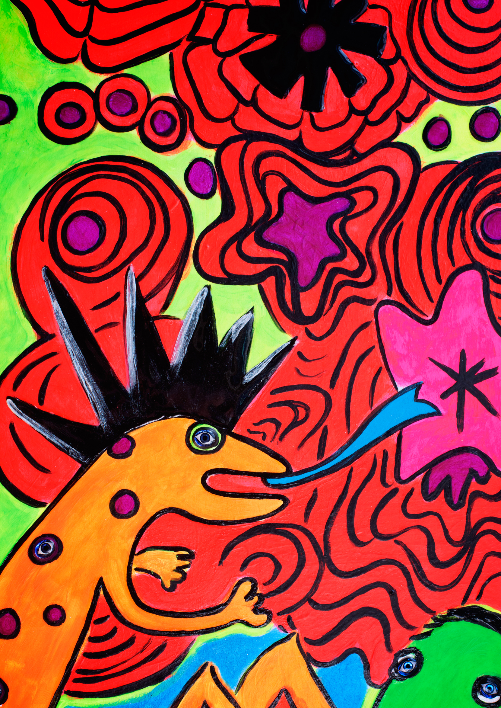 mohawk lizard (detail)