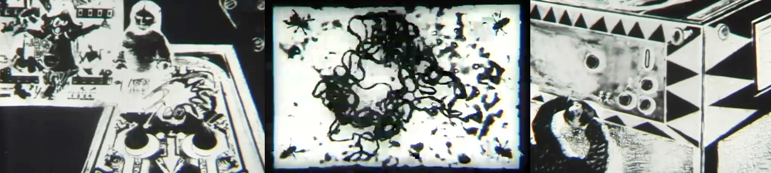stills from Lady Alopecia Sniff in the Clogged Drain , 16mm, 1992