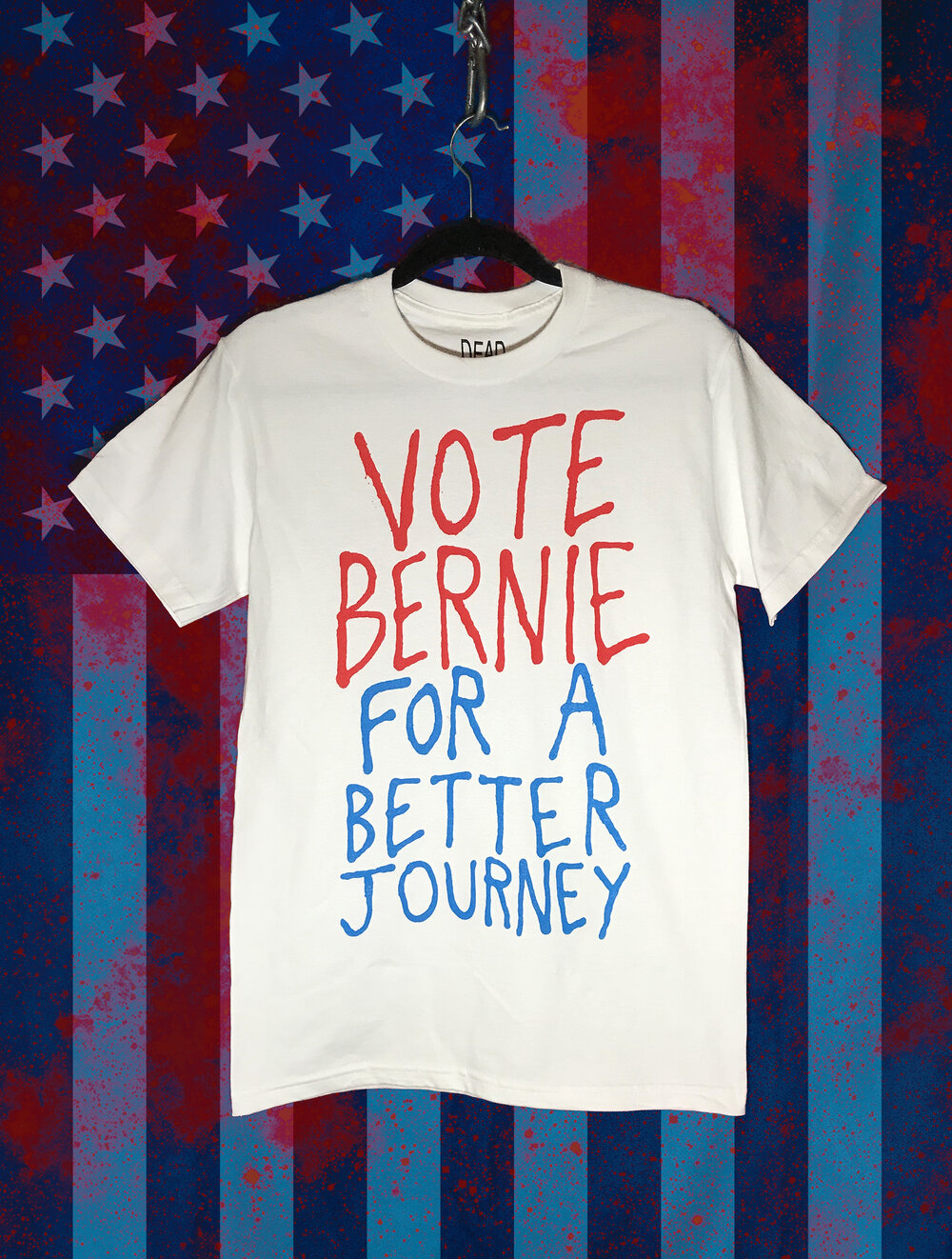 100% Certified Organic Ringspun Cotton T-Shirt Vintage Inspired Vote Bernie 2020 