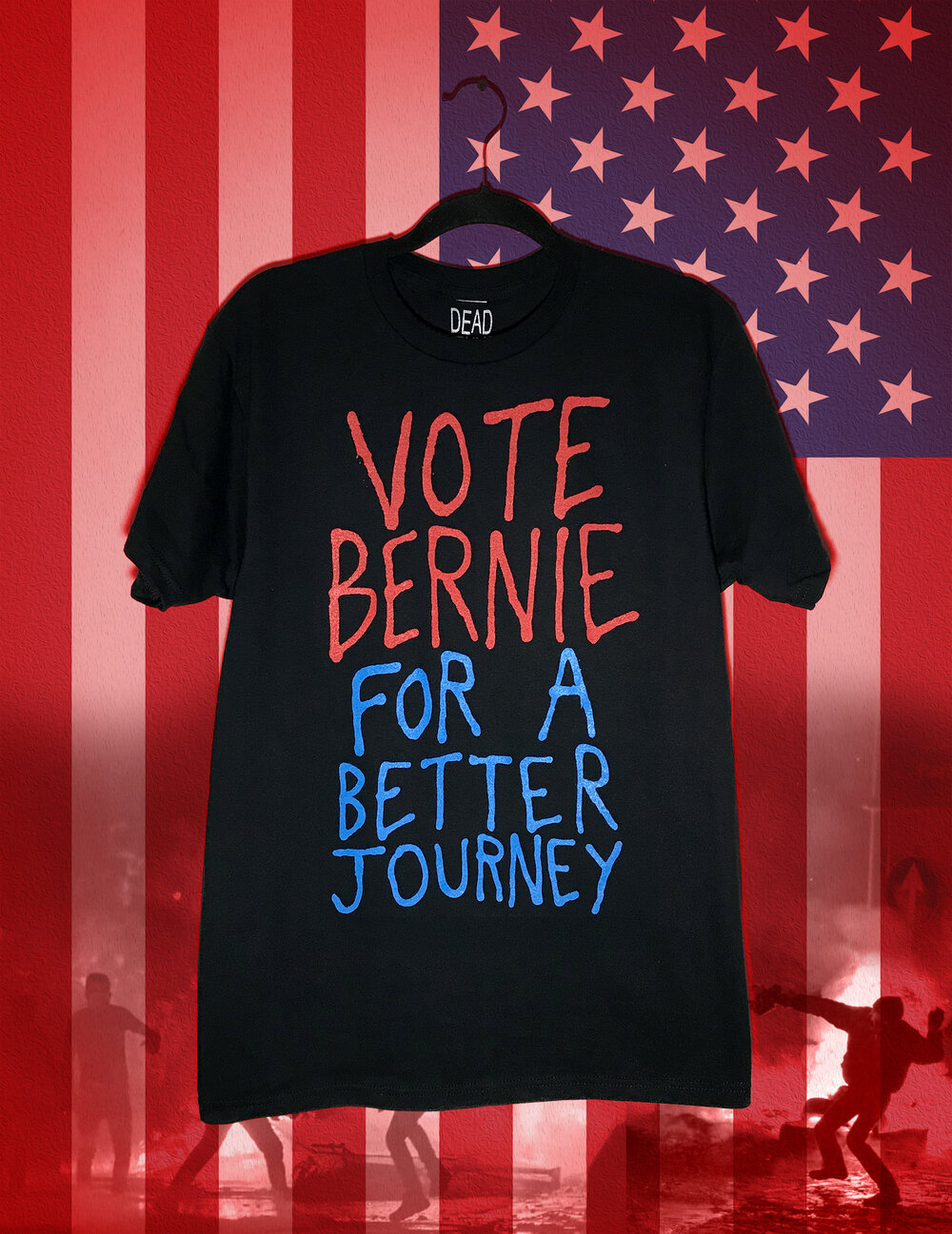 Vote Bernie 2020 Vintage Inspired 100% Certified Organic Ringspun Cotton T-Shirt 