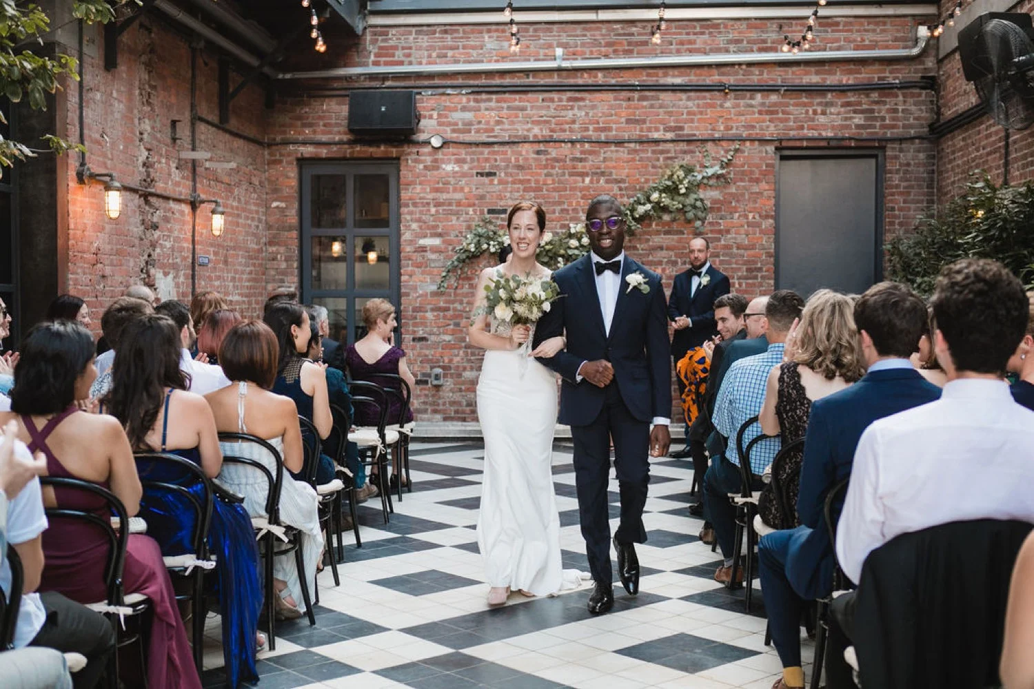 Wedding ceremony at the Wythe Hotel