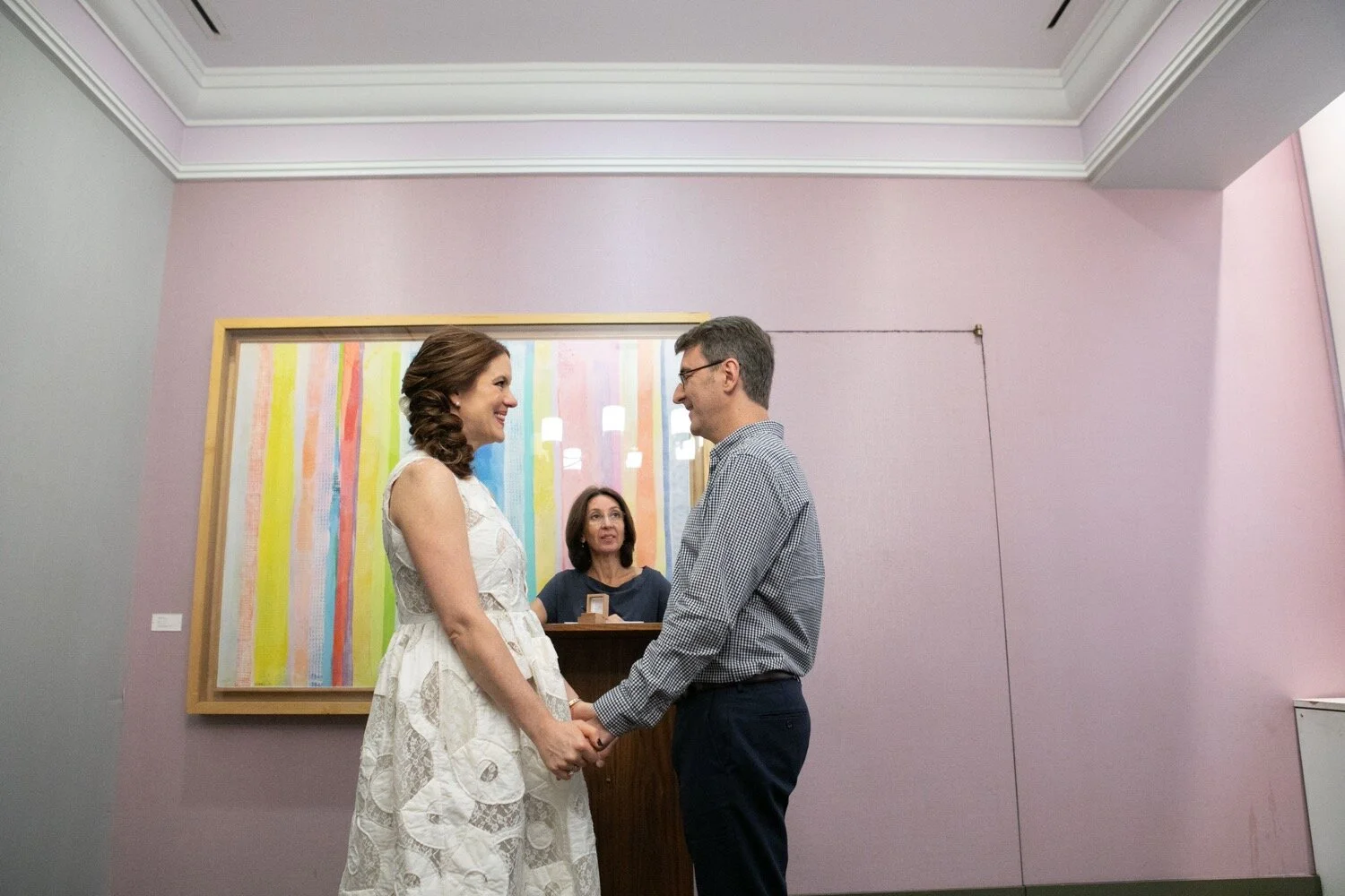 A ceremony at the Marriage Bureau at City Hall in lower Manhattan.