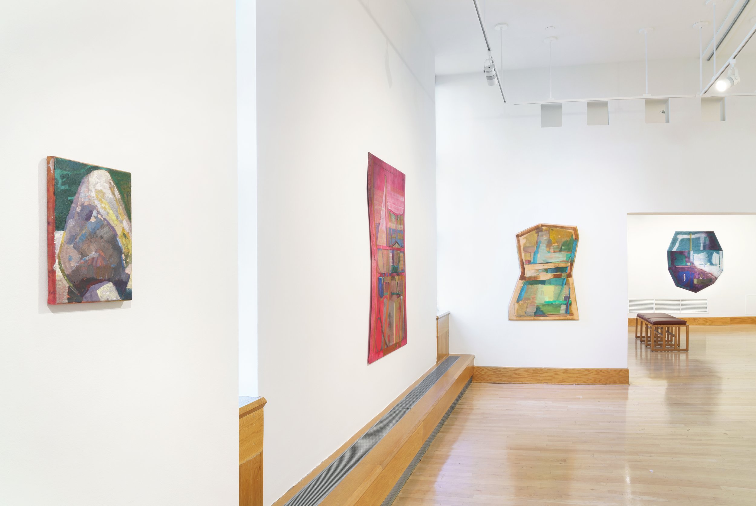  Installation view, Side Angle Tide: Recent Works by Eleanor Conover, November 12–December 15, 2022. List Gallery, Swarthmore College. Photo: Joe Painter 