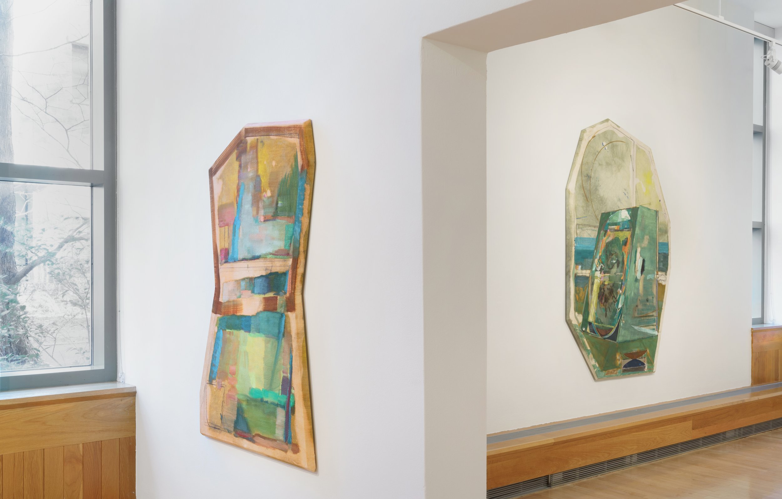  Installation view, Side Angle Tide: Recent Works by Eleanor Conover, November 12–December 15, 2022. List Gallery, Swarthmore College. Photo: Joe Painter 