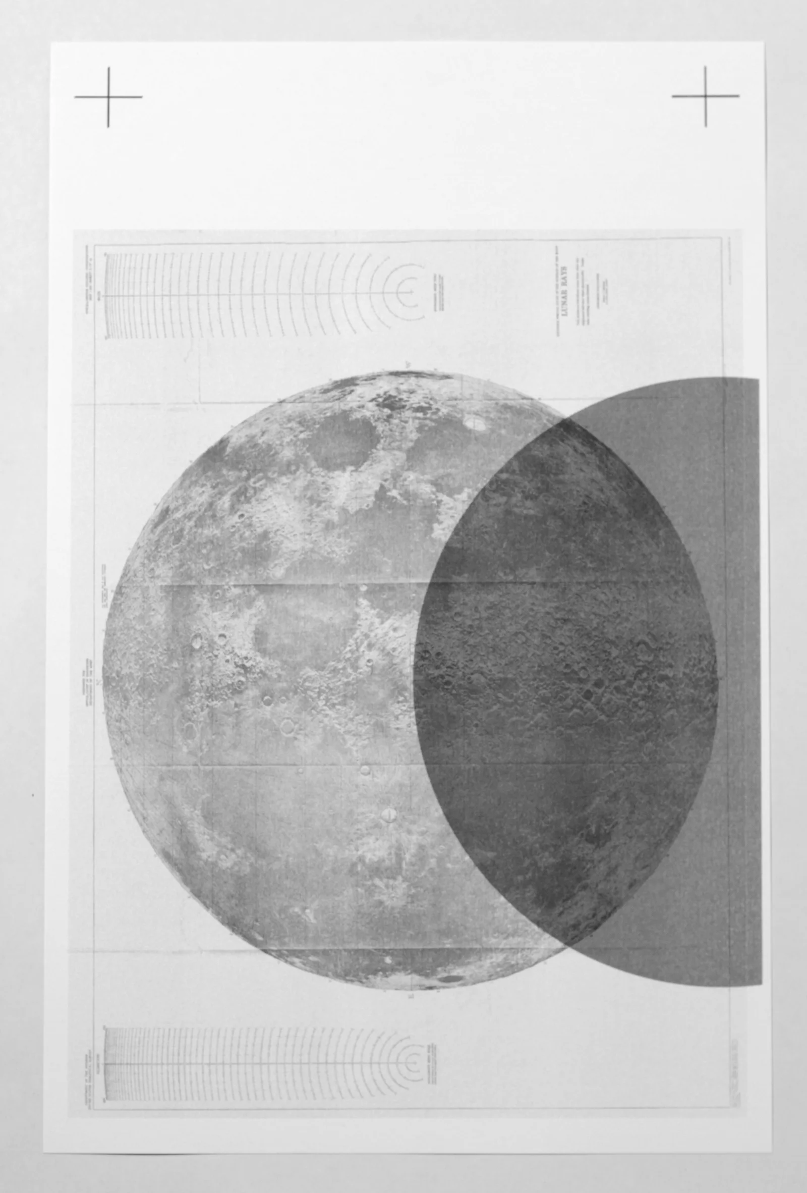   from the ongoing series: O/, Divided/Defined, Weights, Measures, and Emotional Geometry  2013, Risograph print 11 x 17 inches 