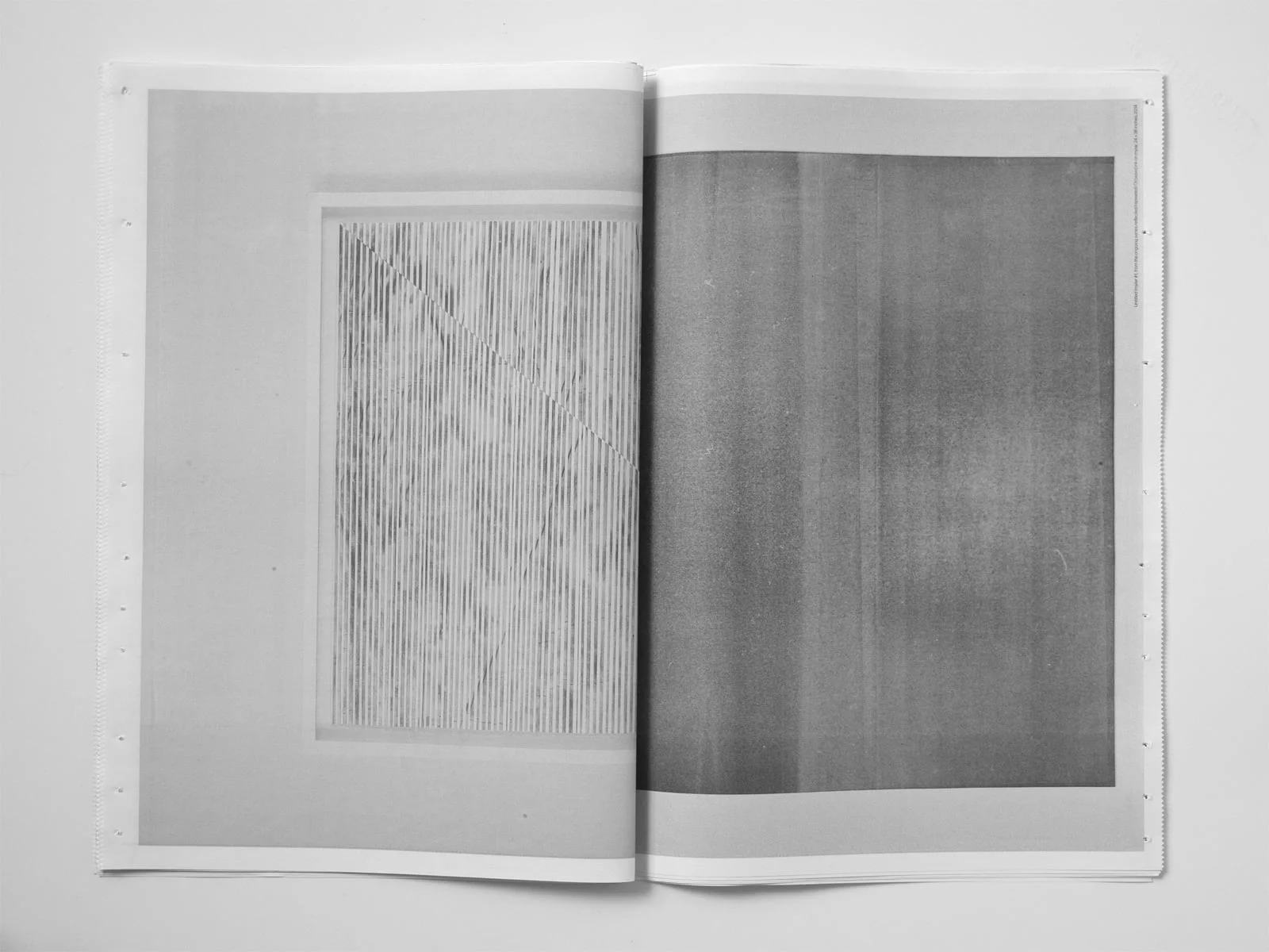   A New Relationship Between Reflective Sides  a one colour poster series/catalogue   