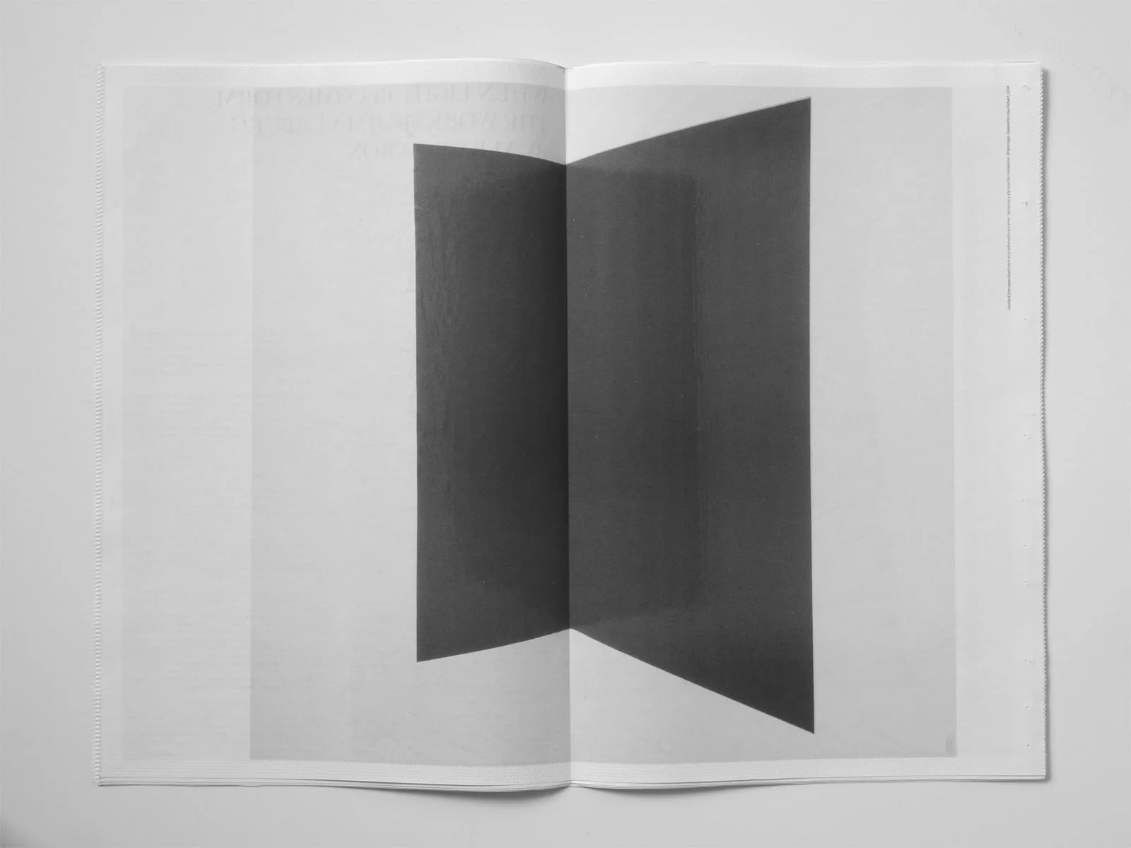   A New Relationship Between Reflective Sides  a one colour poster series/catalogue   