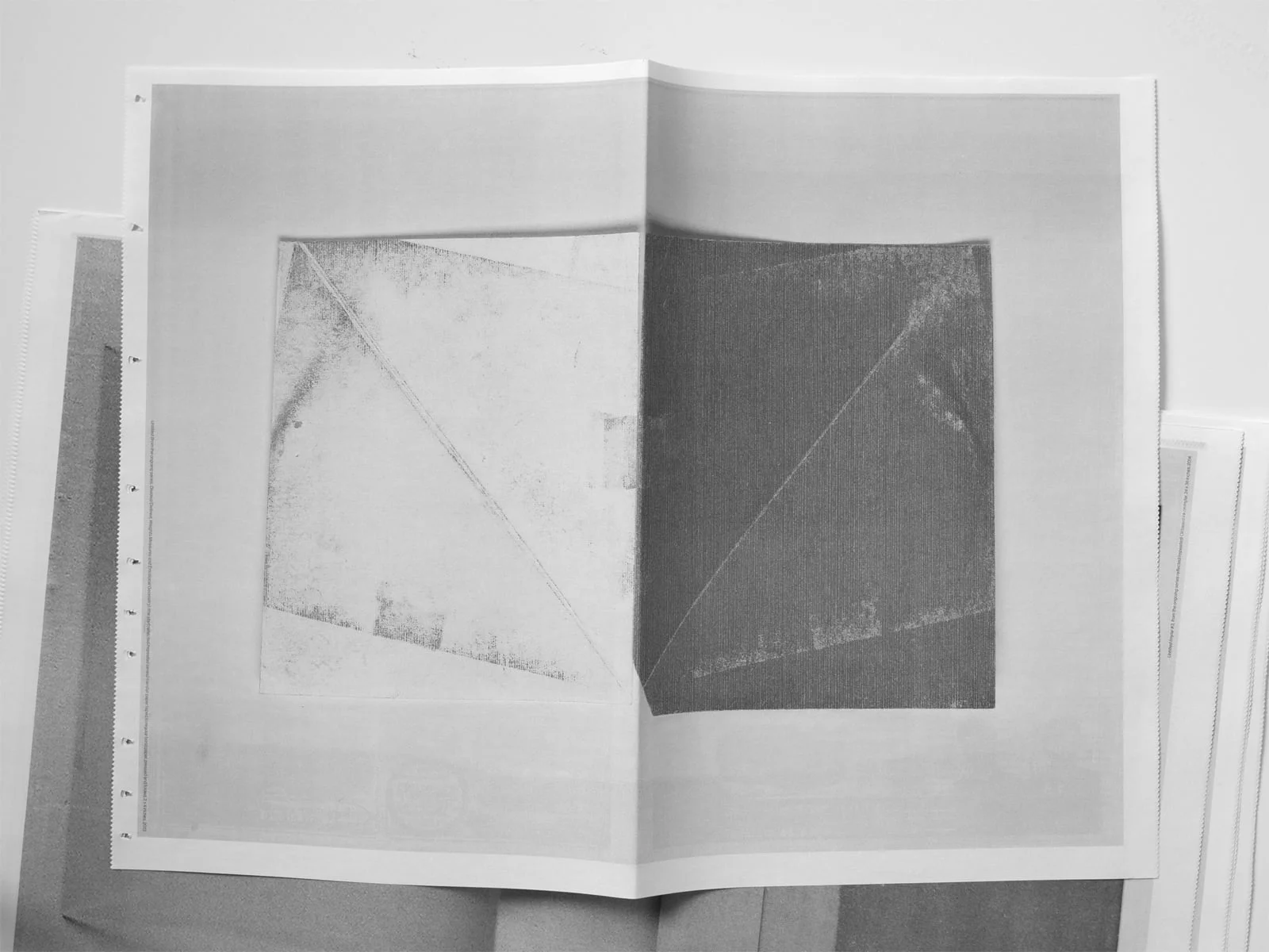  A New Relationship Between Reflective Sides  a one colour poster series/catalogue   