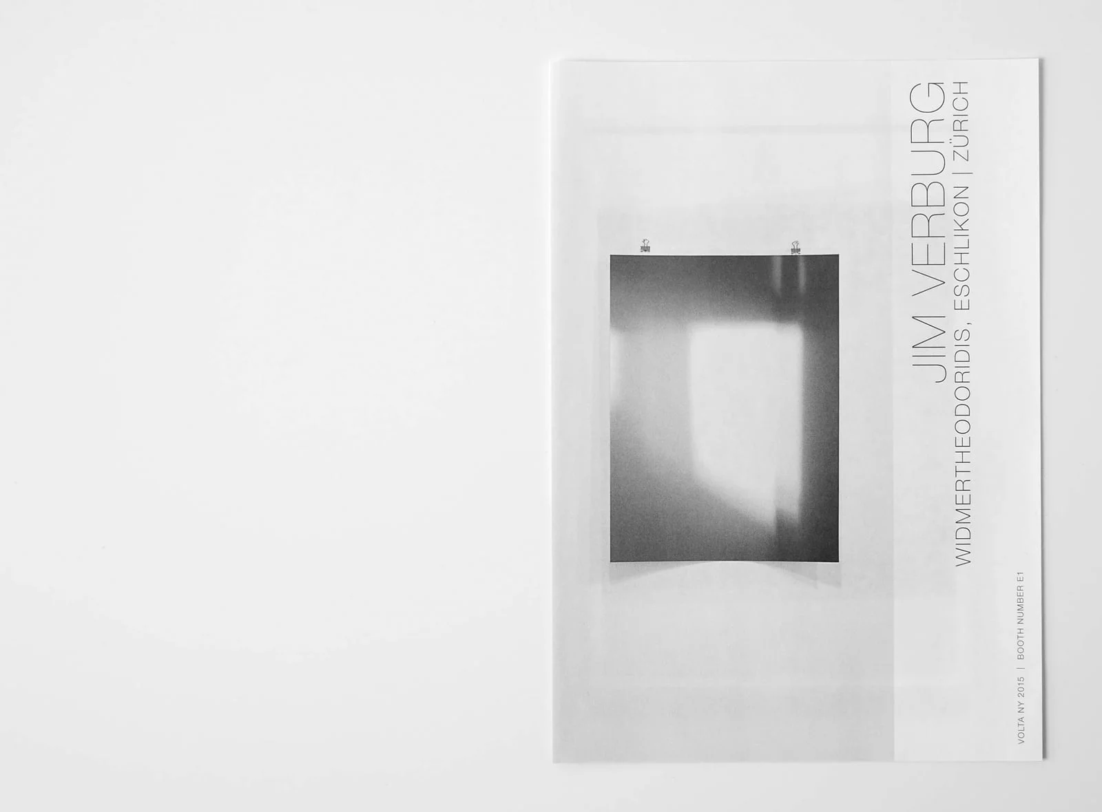  print material,&nbsp;widmertheodoridis (Zurich), at VOLTA NY, New York City, 2015 