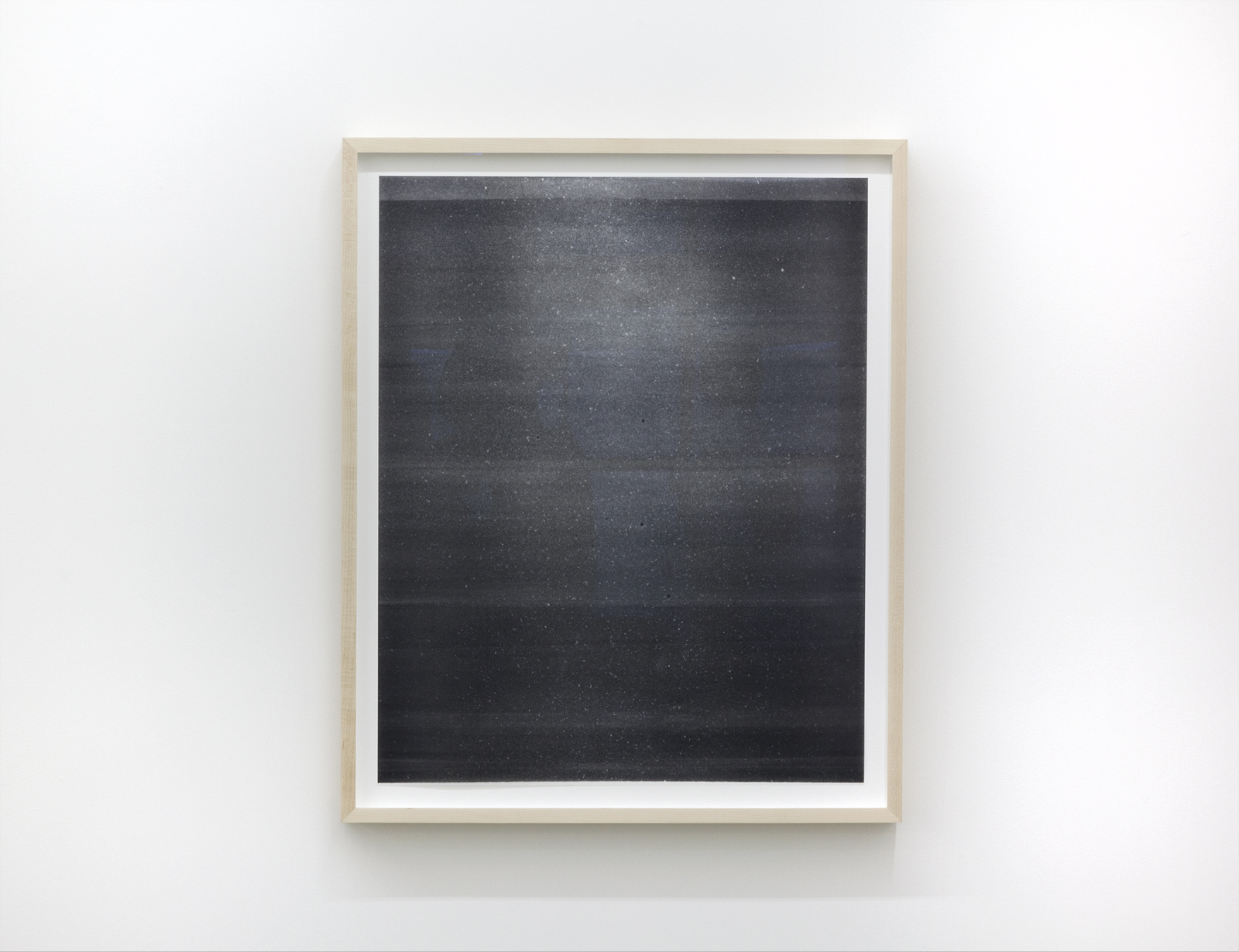   Untitled (from the series Metaphysical Obstacles and The Acceptance of the Inevitable)  Oil based paint on frosted Mylar, 2016  27 x 22 inches  