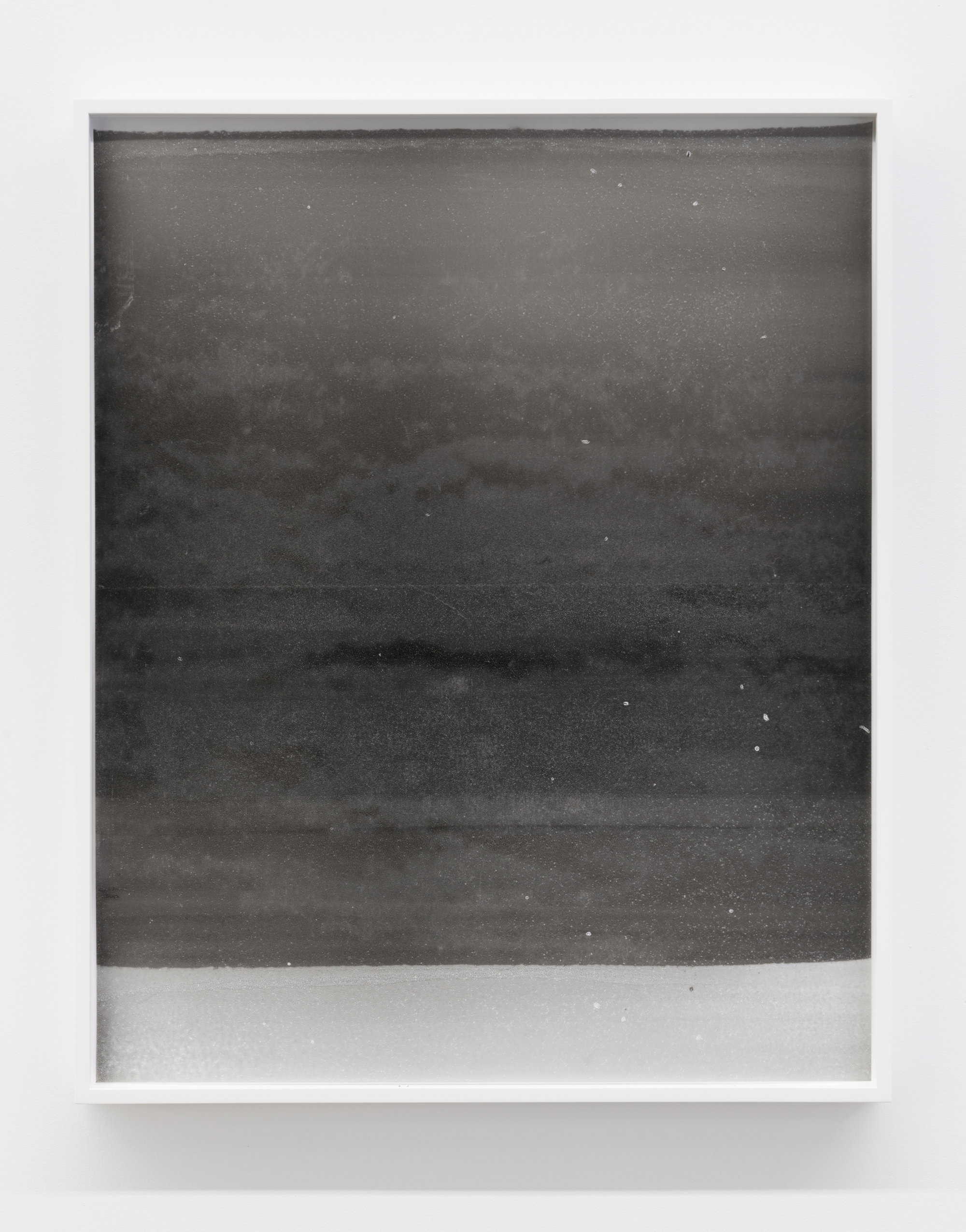   Untitled (clouded),&nbsp; Oil and Metallic paint on Mylar, 2017, 26 x 21 inches 