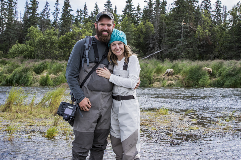 The bears were right behind us after we got engaged!!!!!