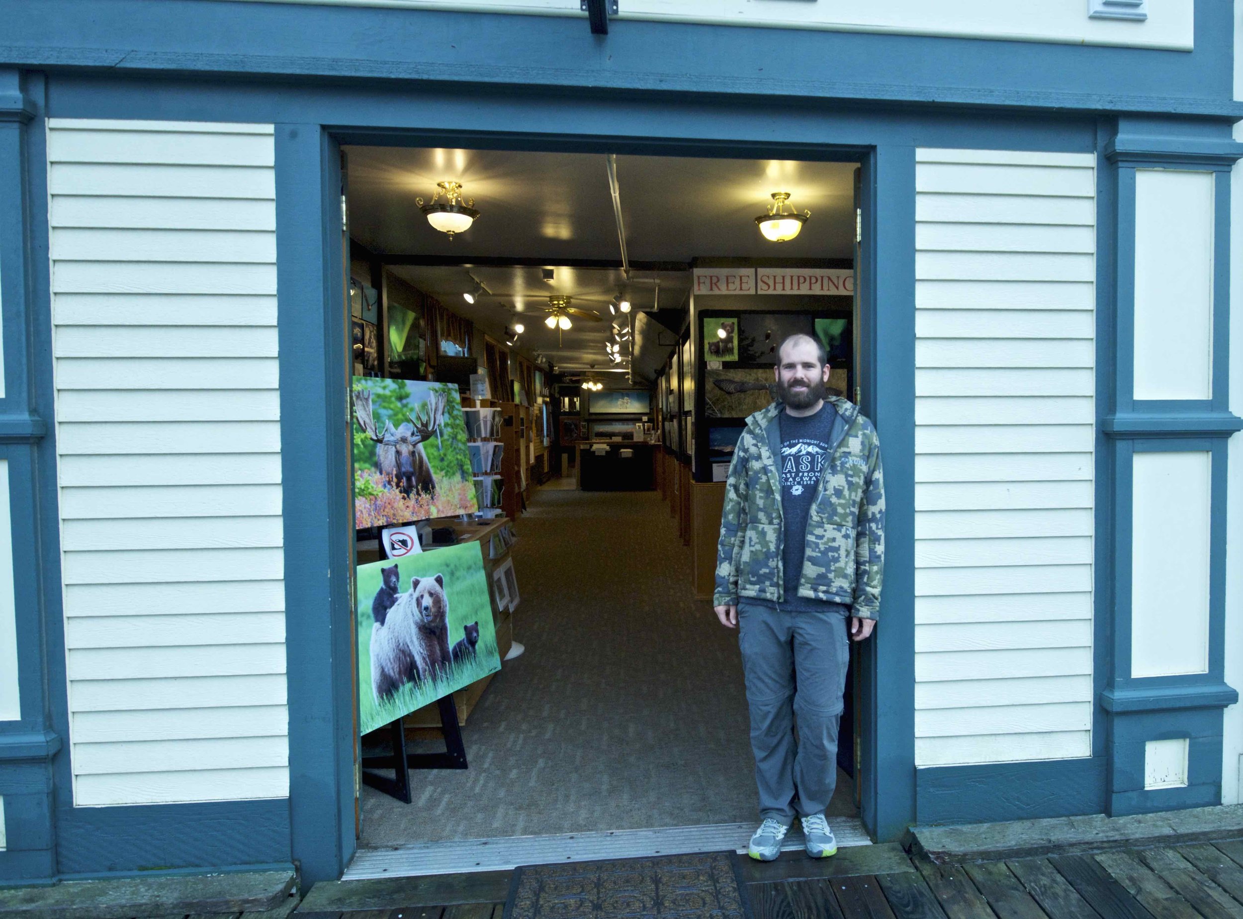 Standing in front of my gallery the last morning it was open.