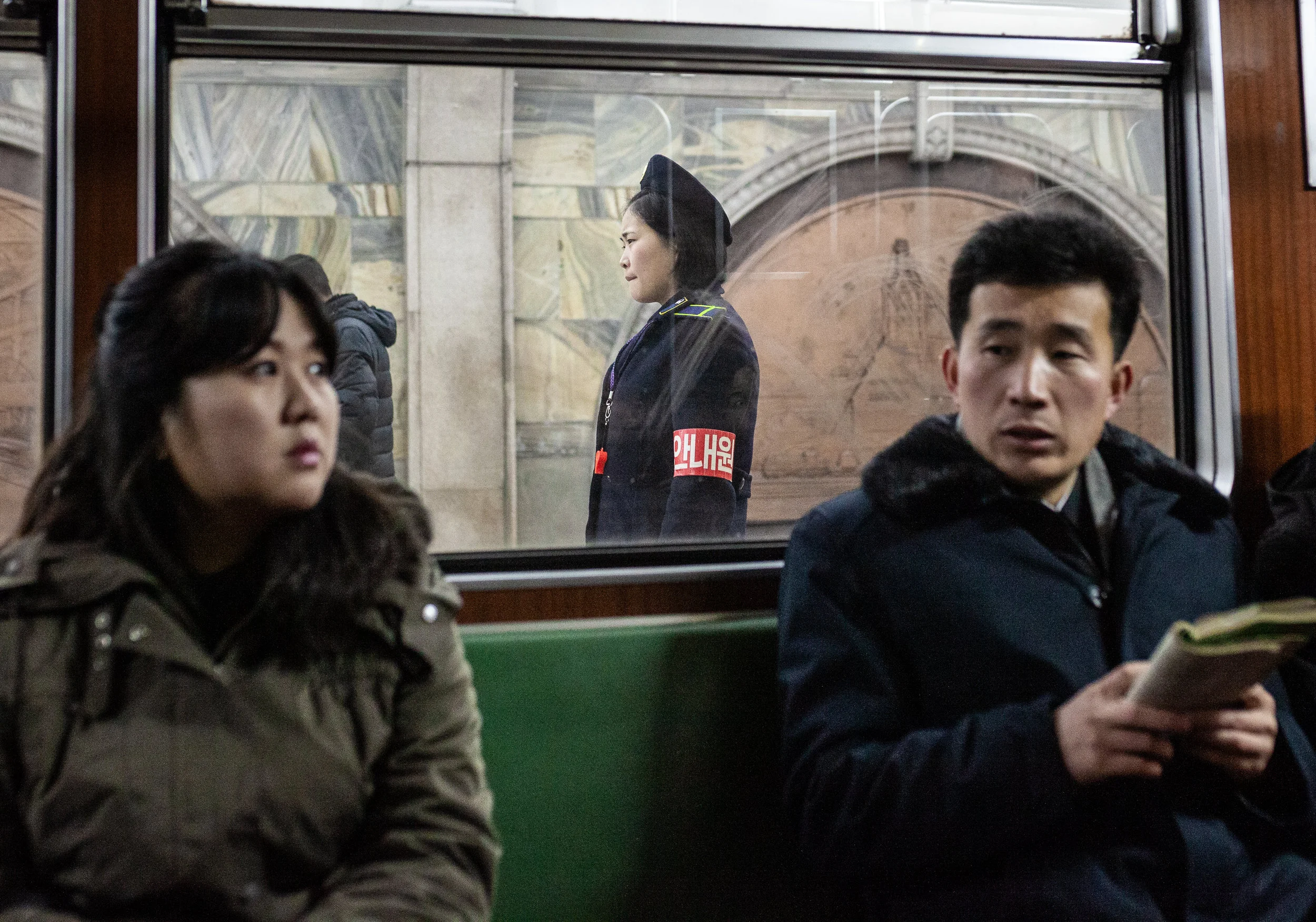 Deep underground and about to pull out of Puheung Station.