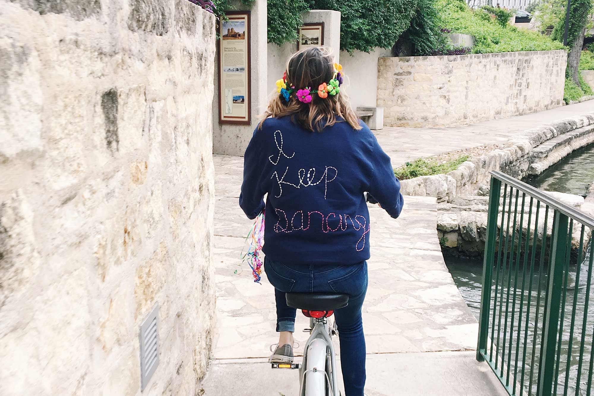 Sweatshirt design: Joanie Cusack