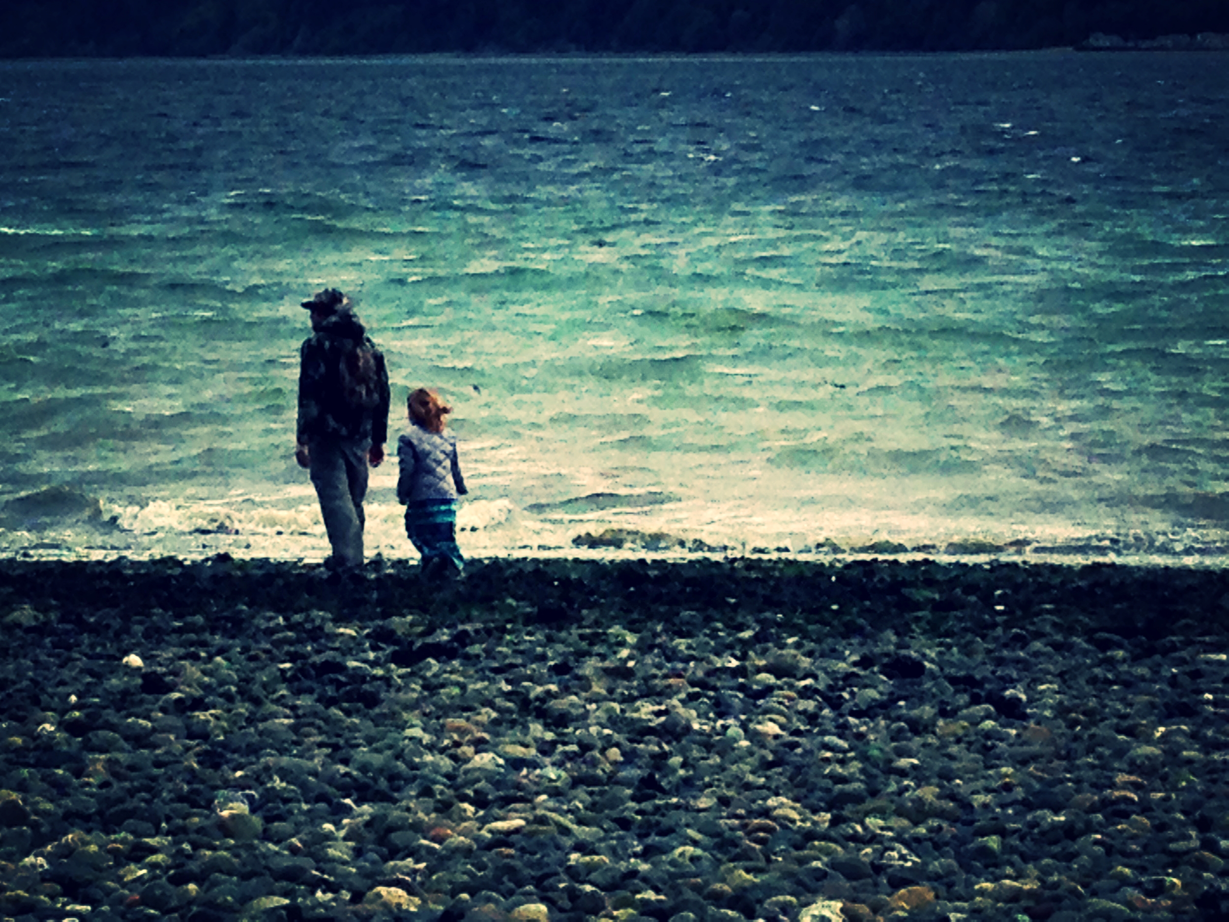 Walking on the beach promotes relaxation through exposure to negative ions.