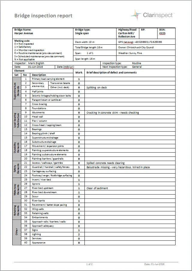 It's a Bridge Inspection! — Clarinspect Mobile Inspection Software