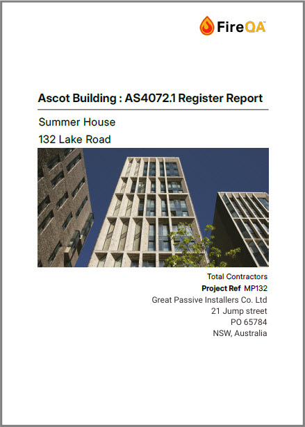 What Actually Needs to go into an AS 4072.1 Passive Fire Register? (And ...