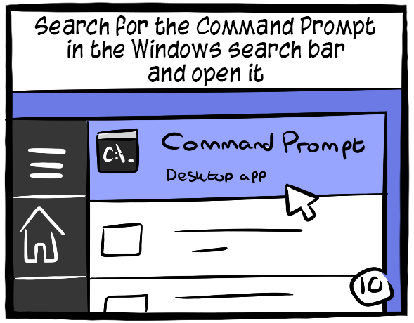 Open a Command Prompt