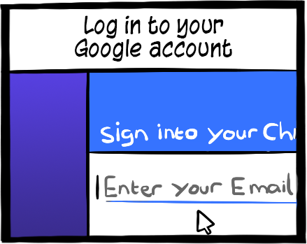 In order to use your Chromebook you need a Google account and log into it. Use your gmail account and password.
