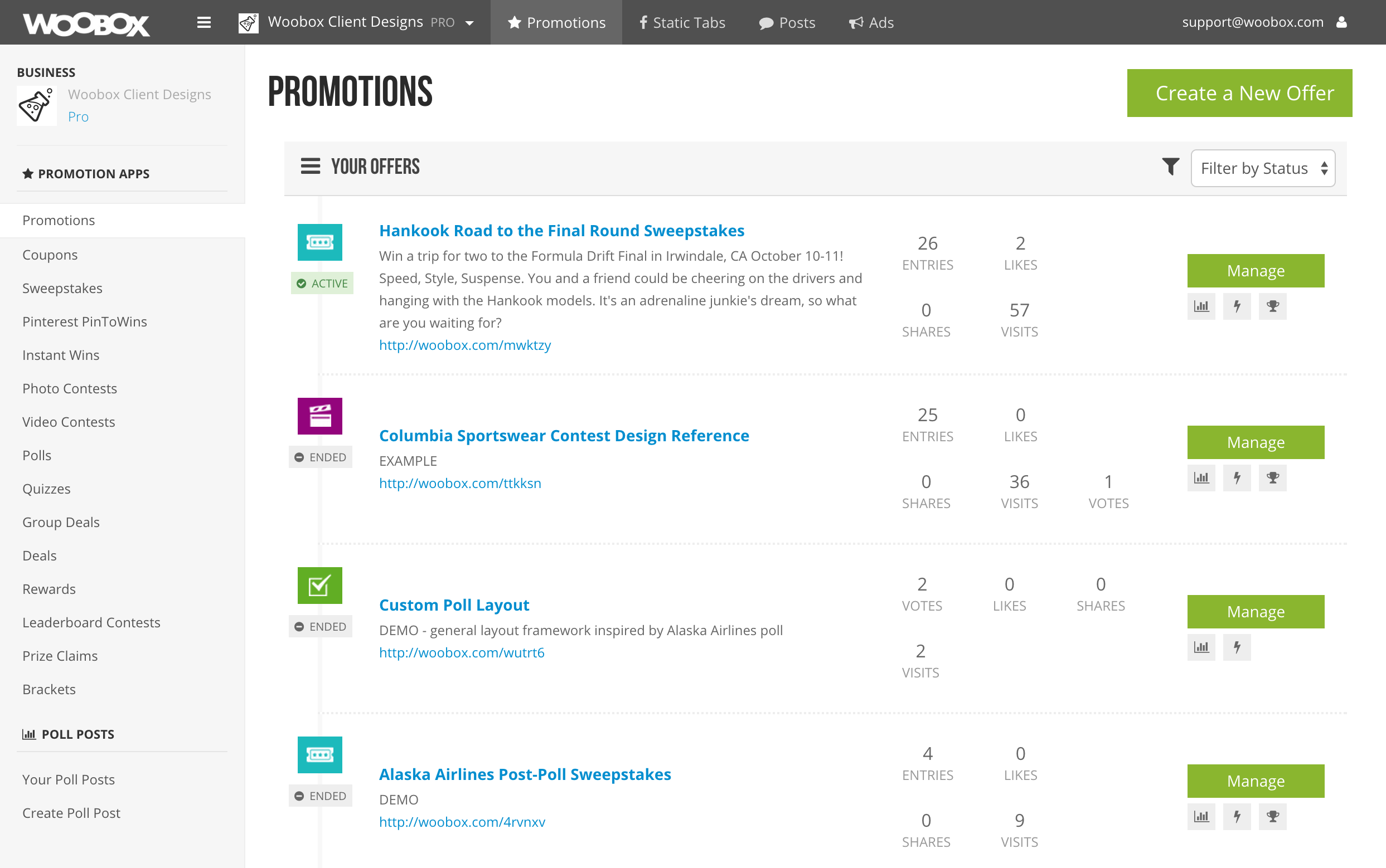 Promotions List