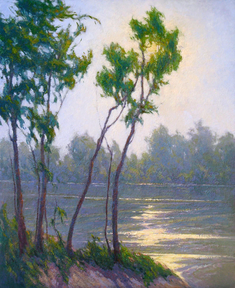 sun's smile upon the river