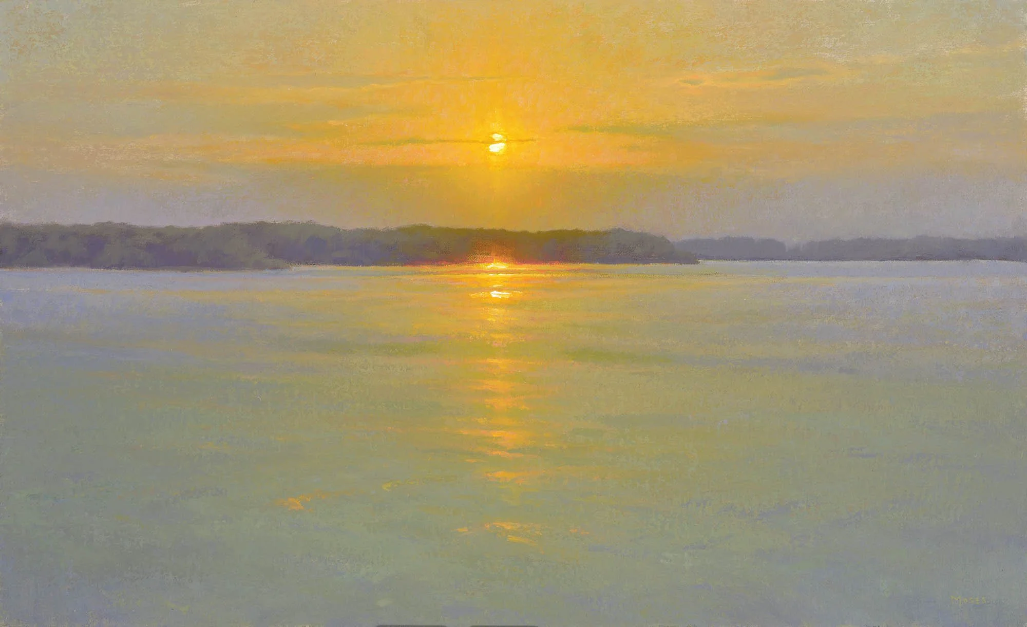 jeweled waters, sunset