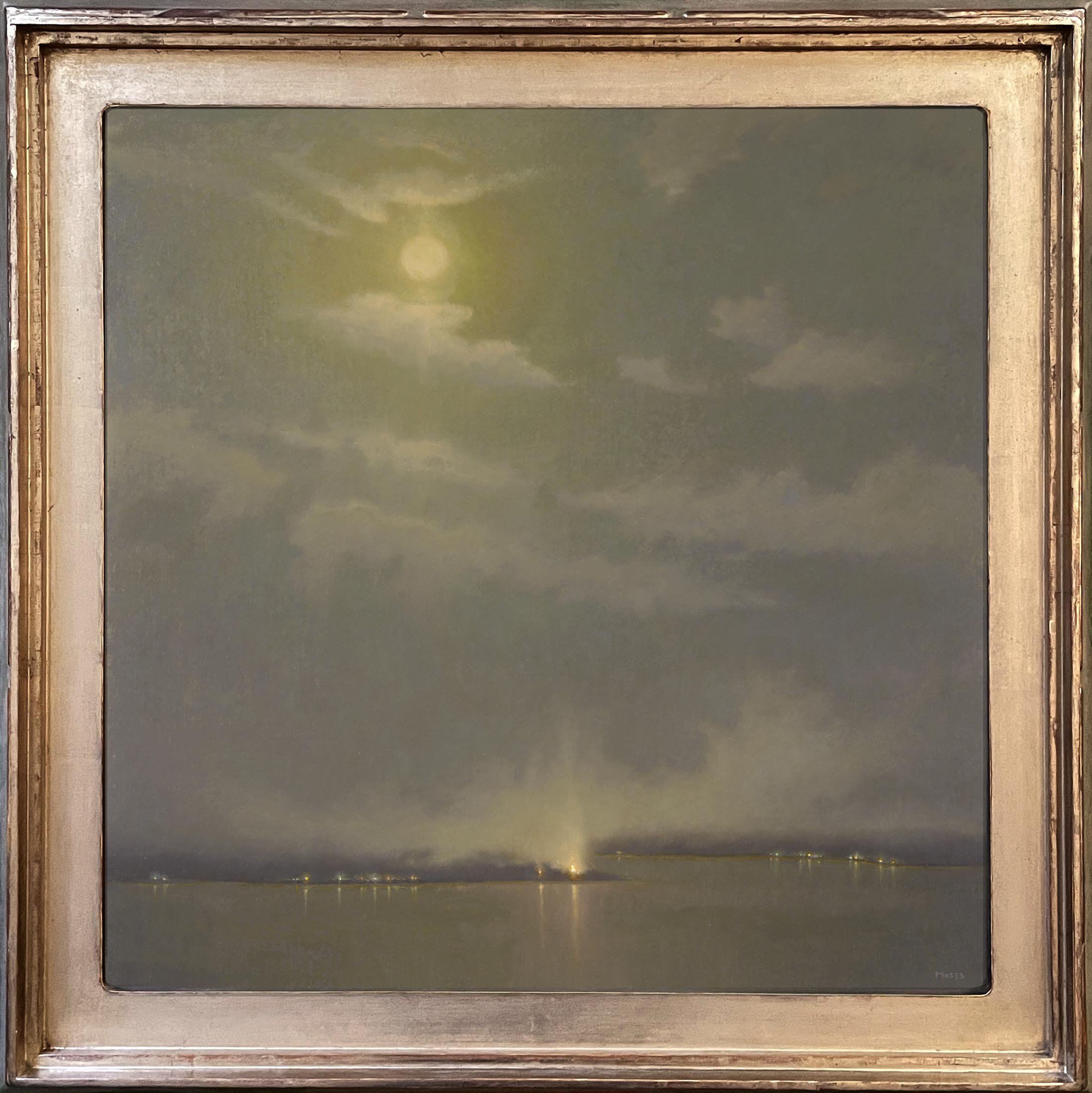 Jennifer Moses Blushing Moon 24x24 Framed.jpg