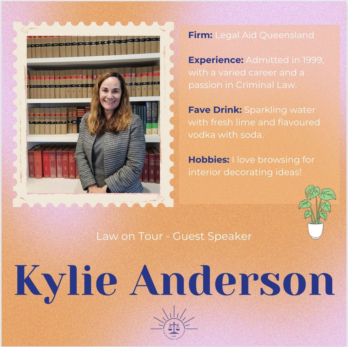 Do you love Criminal Law and have a passion for helping those in need? 👮&zwj;♀️🧑&zwj;⚖️

Introducing Kylie Anderson from Legal Aid Queensland! 

Kylie was admitted in the Qld Supreme Court as a Barrister-at-Law, then went on to be admitted in the H