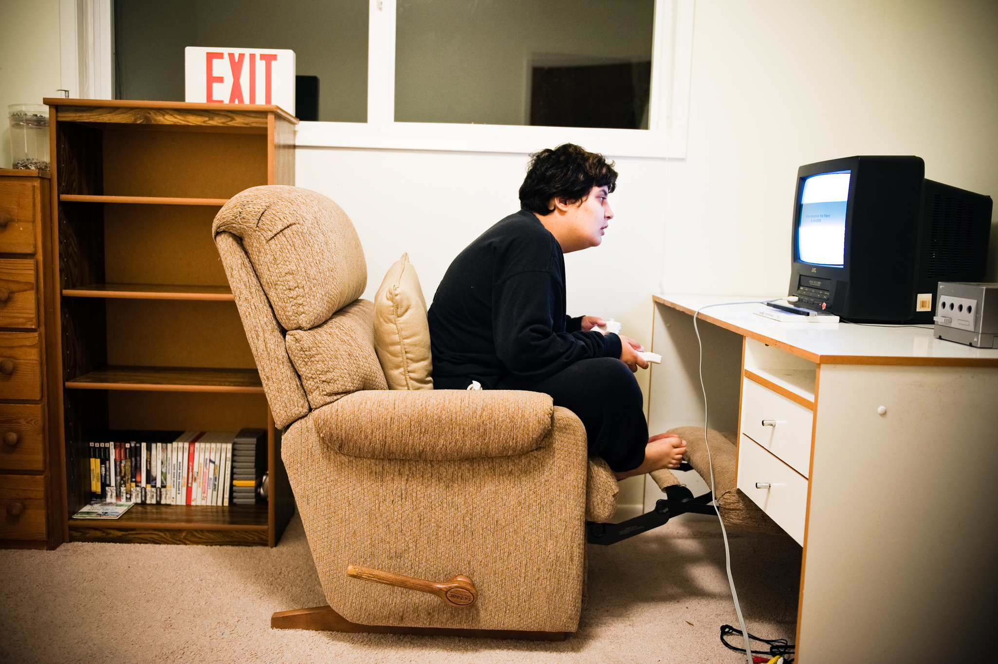  Anna calls her room her condo, a way to indicate her need for some independence and will often spends blocks of time organizing and cleaning it or playing video games, a fairly common hobby for young people on the Autism spectrum.&nbsp;    