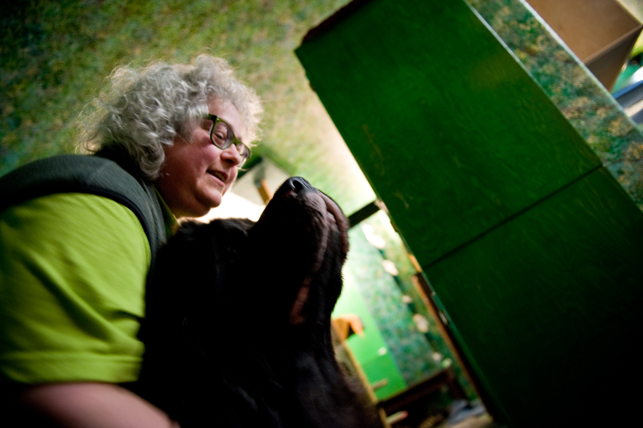 Leska Emerald Adams, 51, lives with friend Lynn Szender and her service dog, Orka. Diagnosed with autism in fourth grade, Leska says, “I knew I was different but I didn’t know why or I had no idea HOW different I was. I just knew that everything I wanted socially...to talk to other little kids and play with them, it never happened. It did not happen.” Her symptoms remained mostly manageable until divorce led to an autism regression and subsequent Asperger’s diagnosis almost 40 years later. 