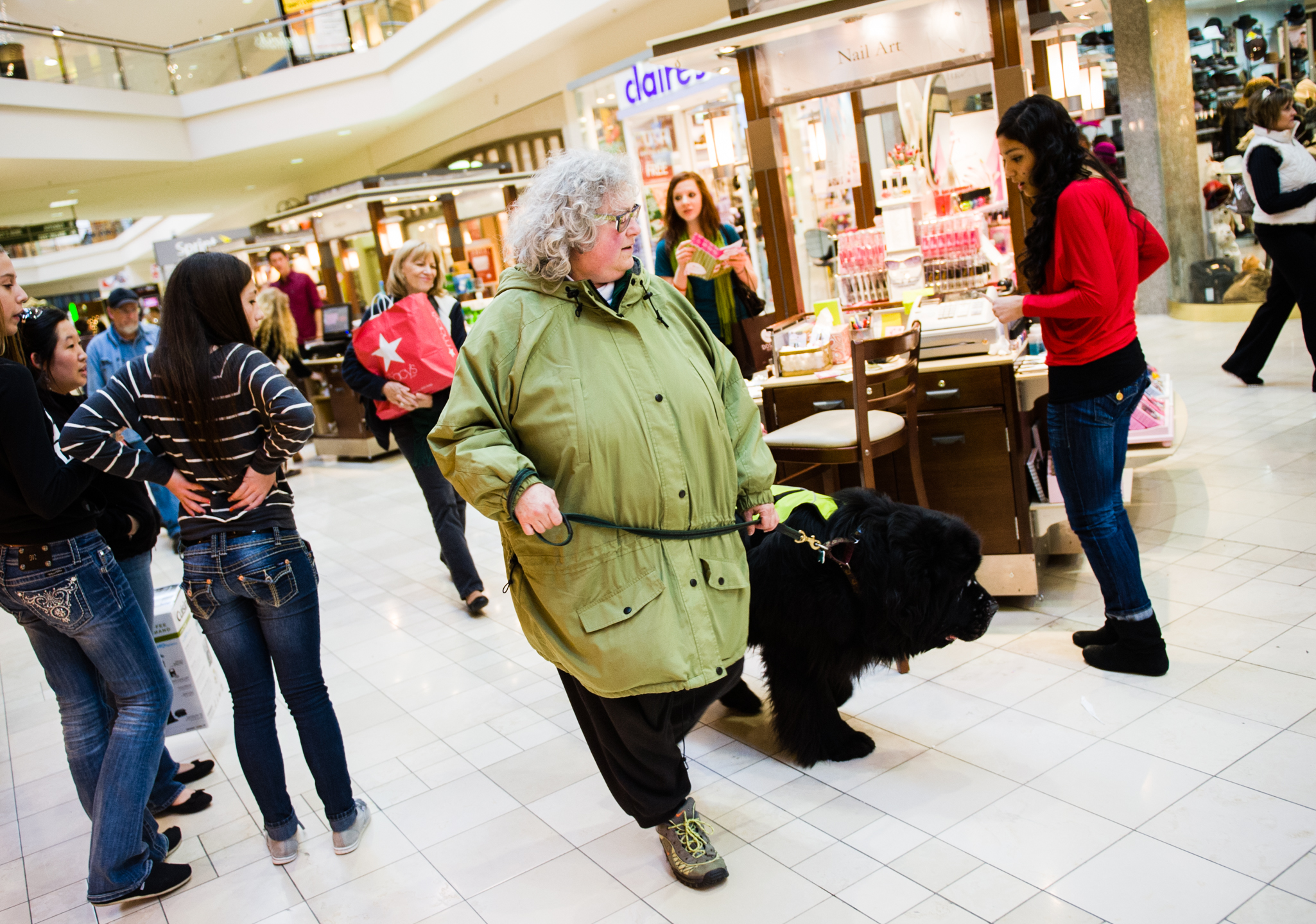 Leska is a proponent of service dogs for autistic individuals, but warns that training is a monumental commitment. “Your dog will give you what people will never give you. The service dog will give you love, cheer, comfort, loyalty, understanding, some kind of intuitive knowledge that you need help and that you need tasks done, and unconditional gladness to see you and be with you. In every way people fail, the dog succeeds.” 