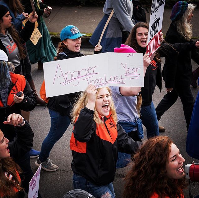 Photographed the #OSU Women&rsquo;s Rugby Club in Eugene, OR at the second annual @womensmarch for the @nytimes.  People in thousands of cities all over the world marched to stand up for women&rsquo;s rights, racial equality, immigration, and human r