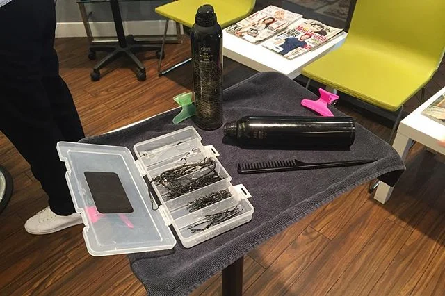 Wedding hair prep! #georgesalondc #georgetowngorgeous #oribe #oribeobsessed