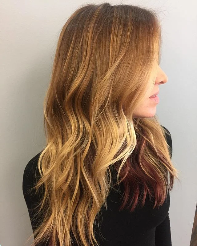 Some warm soft balayage for the holidays by Ish. #georgesalondc #georgetowngorgeous